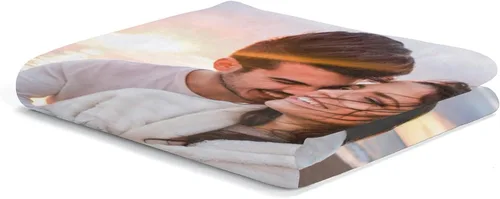 Vista 3 de Printwoo Mantas personalizadas con foto, manta de fotos personalizada, mantas personalizadas con imagen, regalos personalizados para mujeres