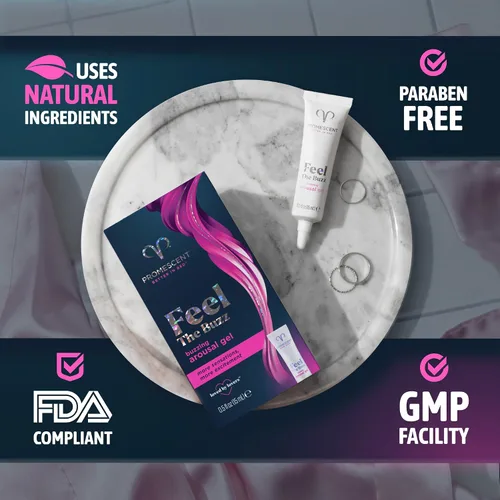 Vista 2 de Promescent Gel Vibrante para Mujeres – Lubricante Íntimo que Mejora la Excitación, No Pegajoso y de Larga Duración, Lubricante Personal para una
