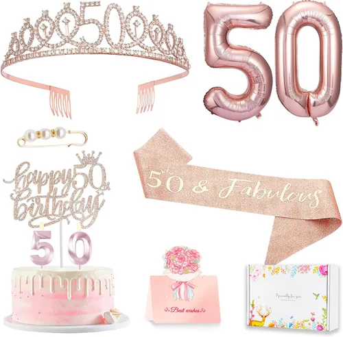 Vista 13 de Decoraciones de cumpleaños número 10 para niña, juego de velas con forma de corona 10º