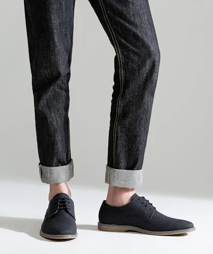 Vista 2 de Jousen Zapatos de vestir casuales para hombre, zapatos de vestir clásicos de negocios retro para hombres