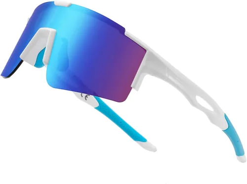 Vista 10 de DUCO Non Polarized Sports Sunglasses UV400 Running Shades DC0032 Impact-resistant Cycling Goggles Non-Slip Baseball Glasses Included Carry Case