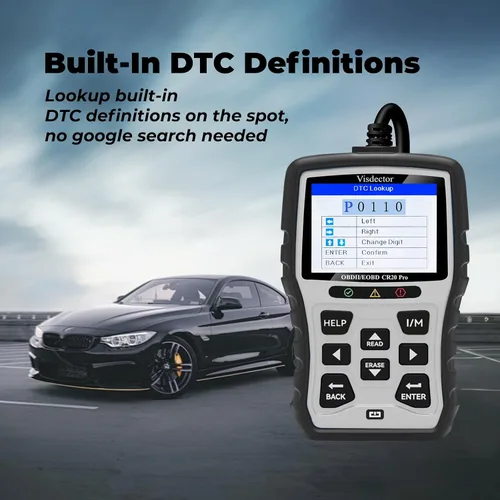 Vista 7 de CR20 Pro Escáner OBD2 Universal Mejorado Lector de Códigos de Coche Lector de Fallas del Motor para Apagar la Luz CEL, Leer y Borrar DTCs