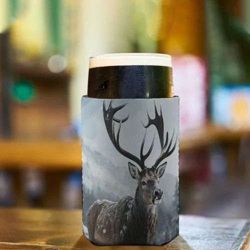Vista 5 de Snow Elk Sleeve Neoprene Insulator Reusable，Cup Sleeve – Washable And Reusable，Iced Coffee Cups for Cold Drinks Beverages And Holder for Most Coffee.