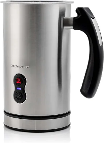 Vista 4 de OVENTE Espumador de leche eléctrico y vaporizador, máquina automática de espuma fría y caliente para café, café con leche, capuchino o macchiato