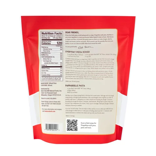 Vista 2 de Bob's Red Mill 00 Harina Premium estilo italiano, 48 onzas (paquete de 4) – Sin OGM, vegano, kosher