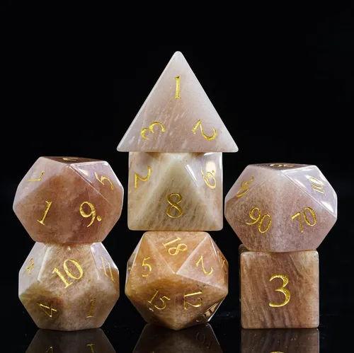 Vista 46 de UDIXI Juego de dados de piedras preciosas de amatista, dados DND de piedra de cristal D&D con estuche de regalo para juegos de rol y juegos de mesa