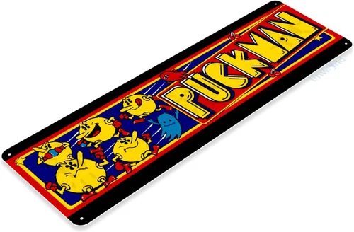 Vista 2 de Tinworld Signo de estaño: Puckman Arcade Marquesina Signo Gameroom Classic Console C984