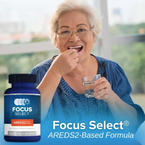 Vista 4 de Focus Select AREDS2 - Suplemento de vitaminas y minerales para ojos a base de AREDS2 - Suplemento a base de AREDS2 para ojos