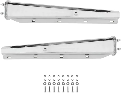 Vista 9 de Kit todo en uno de perchas para semirremolques - 30" resistente resorte cargado, distancia entre pernos: 2.5" - recto - negro con tiras reflectantes