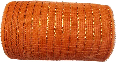 Vista 47 de YYCRAFT cinta metálica de malla de poliéster para decoración y manualidades, 10 yardas Rosa