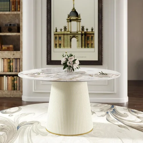 Vista 13 de Montary Juego de 2 sillas de comedor, modernas sillas de piel sintética color blanco crema con patas de metal dorado y respaldo ergonómico para sala