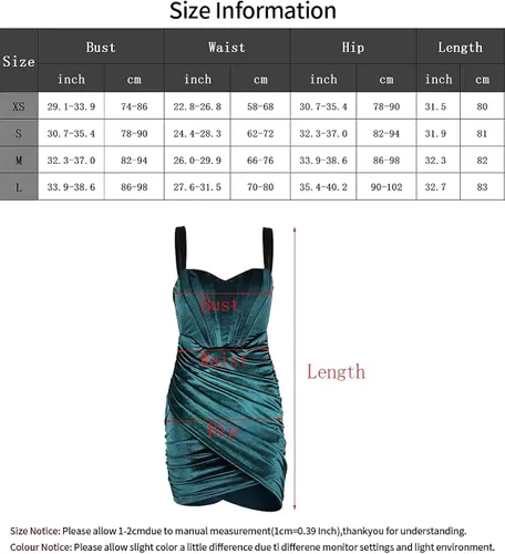Vista 6 de Sexyshine Vestido sexy sin mangas para mujer con tirantes y espalda descubierta elegante de terciopelo fruncido plisado elegante mini vestido