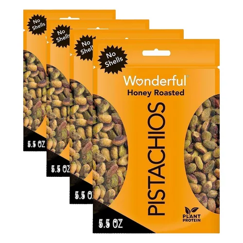 Vista 9 de Maravillosos Pistachos Sin Cáscara, Nueces Asadas al Chile, Bolsa resellable de 22 onzas, Aperitivos con Proteína, Sin gluten, Snack Saludable