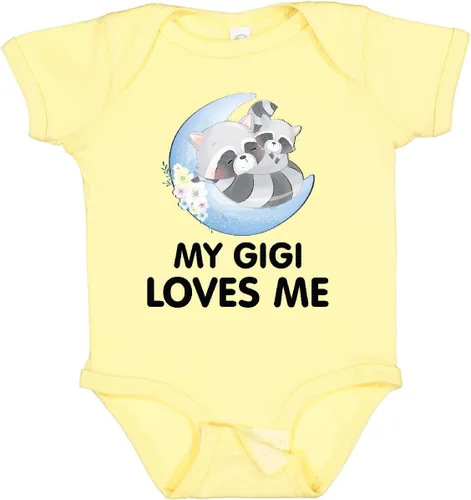 Vista 12 de inktastic Body de bebé Raccoon My Gigi Loves Me
