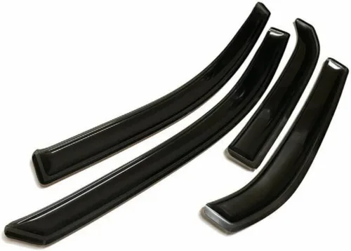 Vista 5 de Window Visor 4pcs Sun Rain Vent Wind Deflector Guard Left Driver Side in Channel Mount Style Acrylic Dark Smoke for Chevy for Equinox 2010-2017