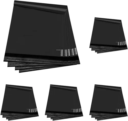 Vista 7 de KKBESTPACK Sobres de Correo de Polietileno 12x15.5 Bolsas de Envío Autoadhesivas Impermeables (Negro), 50 Piezas