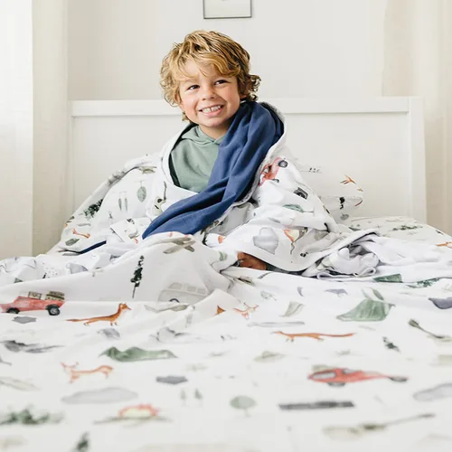 Vista 7 de Pobibaby Manta de bebé de alta calidad, colcha elástica suave para bebés, niños pequeños y niños (Explore)
