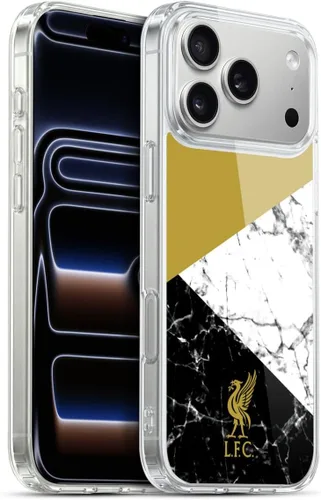 Vista 17 de Oficial LIVERPOOL Football Club 2017/18 Mármol Soft Gel Case para iPhone de Apple 7 Plus/8 PLUS Escudo negro.