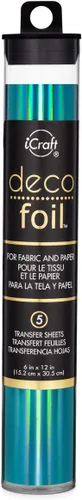 Vista 8 de iCraft Hojas de transferencia de papel de aluminio Deco 6 "X12" 5/Pkg-Bronce
