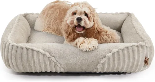 Vista 19 de EHEYCIGA Linda cama para perro de tamaño mediano, cama para mascotas de 30 Crema