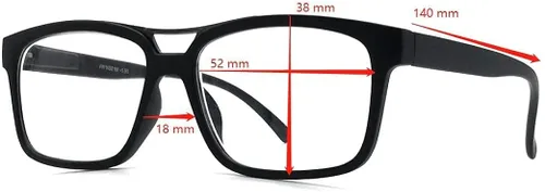 Vista 3 de BillyJoe Gafas de miopía para conducción a distancia, gafas de miopía para hombres y mujeres (2 pares) de forma cuadrada rectangular