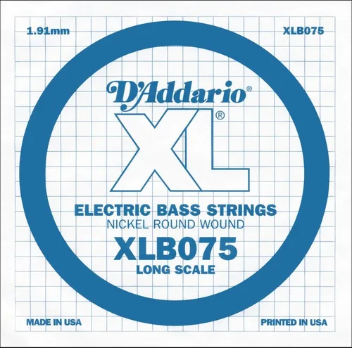 Vista 26 de D'Addario XLB020P Guitarra Bajo de Acero Liso Cuerda Simple, Escala Larga, .020