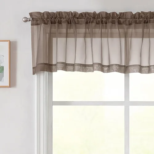 Vista 187 de 2 paneles de cortinas traslúcidas blancas para dormitorio, sala de estar, 96 pulgadas de largo, modernas, suaves, ligeras, con bolsillo para barra