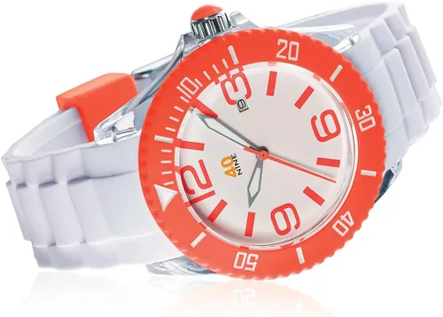 Vista 2 de Reloj naranja grande de 1.772 in, BlancoAnaranjado, Estándar
