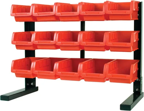 Vista 11 de Performance Tool W5196 Bandejas de almacenamiento grandes apilables de 4 piezas (9.25 x 6 x 5 pulg.)