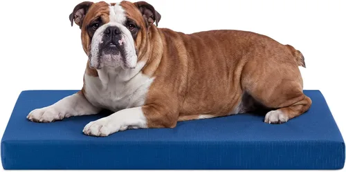 Vista 17 de K9 Ballistics Cama ortopédica Ripstop resistente – Almohadilla duradera para perrera con funda lavable para perros grandes, 41 x 27 pulgadas se azul