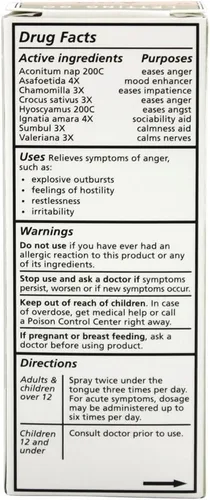 Vista 2 de Letting Go Anger Liddell - Aerosol homeopático de 1 oz