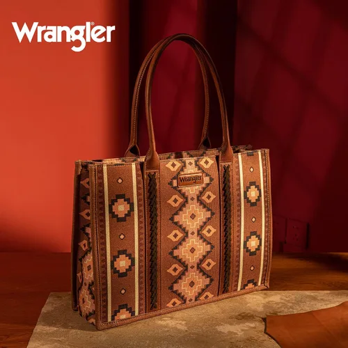 Vista 2 de Wrangler - Cartera para tarjetas de crédito para mujer, estilo bohemio, azteca, con bolsillo con cremallera