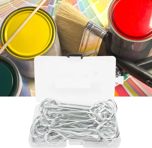 Vista 5 de Abrelatas de acero M10, 24 unidades, abridor de latas de pintura, resistente, multiusos, cubo de pintura, herramienta de abridor de tapa para tarro