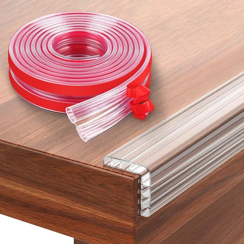 Vista 9 de Protector de bordes para bebés, tira protectora de borde transparente, cinta de cubierta de borde afilado, protectores protectores autoadhesivos