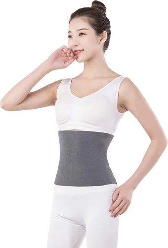 Vista 4 de Unisex caliente suave cinturón elástico soporte lumbar riñón estómago protector, doble cara disponible