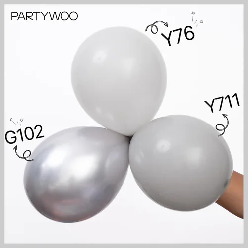 Vista 118 de PartyWoo 50 globos de látex color piel albaricoque, globos de helio boho de Albaricoque-f05