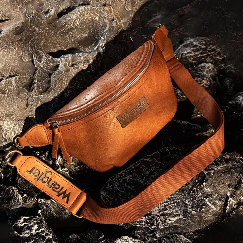 Vista 6 de Wrangler Vintage Sling Bag for Women Men Chest Bum Bag Ladies Waist Packs Crossbody Purse