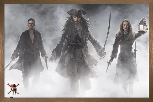 Vista 11 de Trends International Disney Pirates of the Caribbean: At World's End - Póster de pared de grupo, 14.725 x 22.375 pulgadas, versión enmarcada