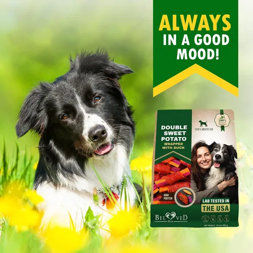 Vista 7 de Beloved Pets - Caprichos de batata dulce para perros y golosinas masticables de pato saludables 10.6 Oz - Snacks para cachorros y huesos blandos