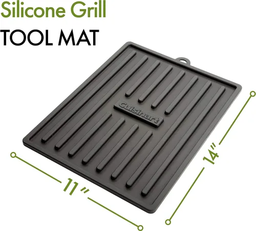 Vista 3 de Cuisinart CTM-820 - Alfombrilla de silicona para herramientas, 11 x 14 pulgadas, color negro