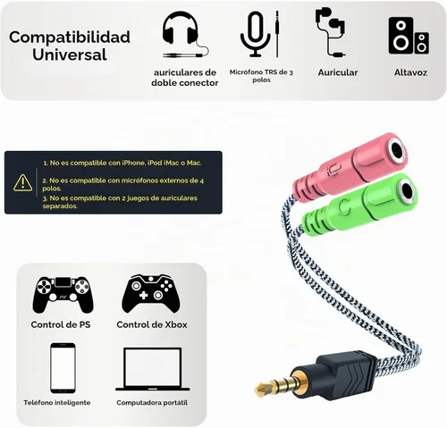 Vista 4 de MillSO adaptador jack de 3.5 mm