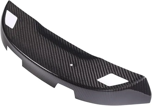 Vista 2 de 100% fibra de carbono real interior espejo retrovisor cubierta cubierta para Chevrolet Corvette C7 2014-2019 coche interior espejo retrovisor base
