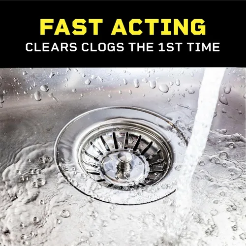 Vista 15 de Clorox Liquid-Plumr Pro-Strength - Destructor de obstrucciones, limpiador de drenaje líquido, 80 onzas líquidas (el paquete puede variar)