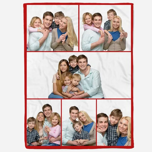 Vista 17 de Manta personalizada con collages de fotos, mantas personalizadas para familiares, amigos, perros o mascotas, utilizada como recuerdo y regalo, 1 1