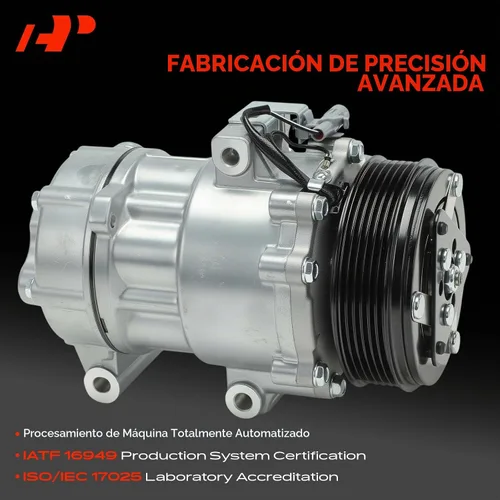 Vista 3 de Compresor de aire acondicionado A-Premium con embrague