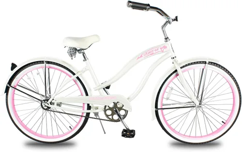 Vista 11 de MICARGI Bicicleta híbrida para adultos de 24/26 pulgadas, bicicleta híbrida de 1/7 velocidades para mujeres, hombres, personas mayores, bicicleta