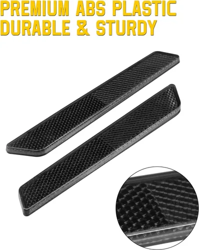 Vista 2 de Insertos reflectores de bolsa de sillín color negro, reflector de cubierta de pestillo de alforja compatible con Harley Touring 2014-2024 Street