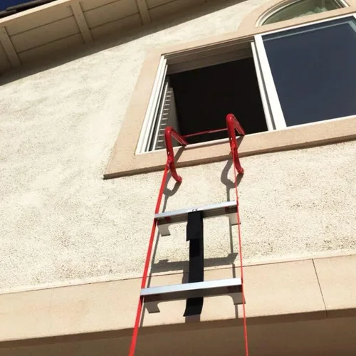 Vista 5 de Escalera de escape de incendios retráctil de 2 pisos Hausse, 13 pies
