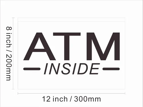 Vista 3 de 120049 ATM Inside 24 Hour Deposit Check Banking Display LED Light Letrero de neón (12 x 8 pulgadas, 16 colores por control remoto)
