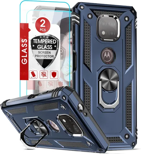 Vista 70 de LeYi Funda para Samsung Galaxy A05 (no compatible con A05S) con protector de pantalla y protector de lente de cámara, funda resistente de grado Negro